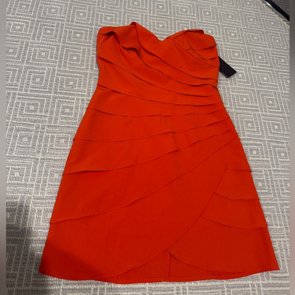 Ark & Co Red Ruched Sweetheart Bodycon Mini Dress